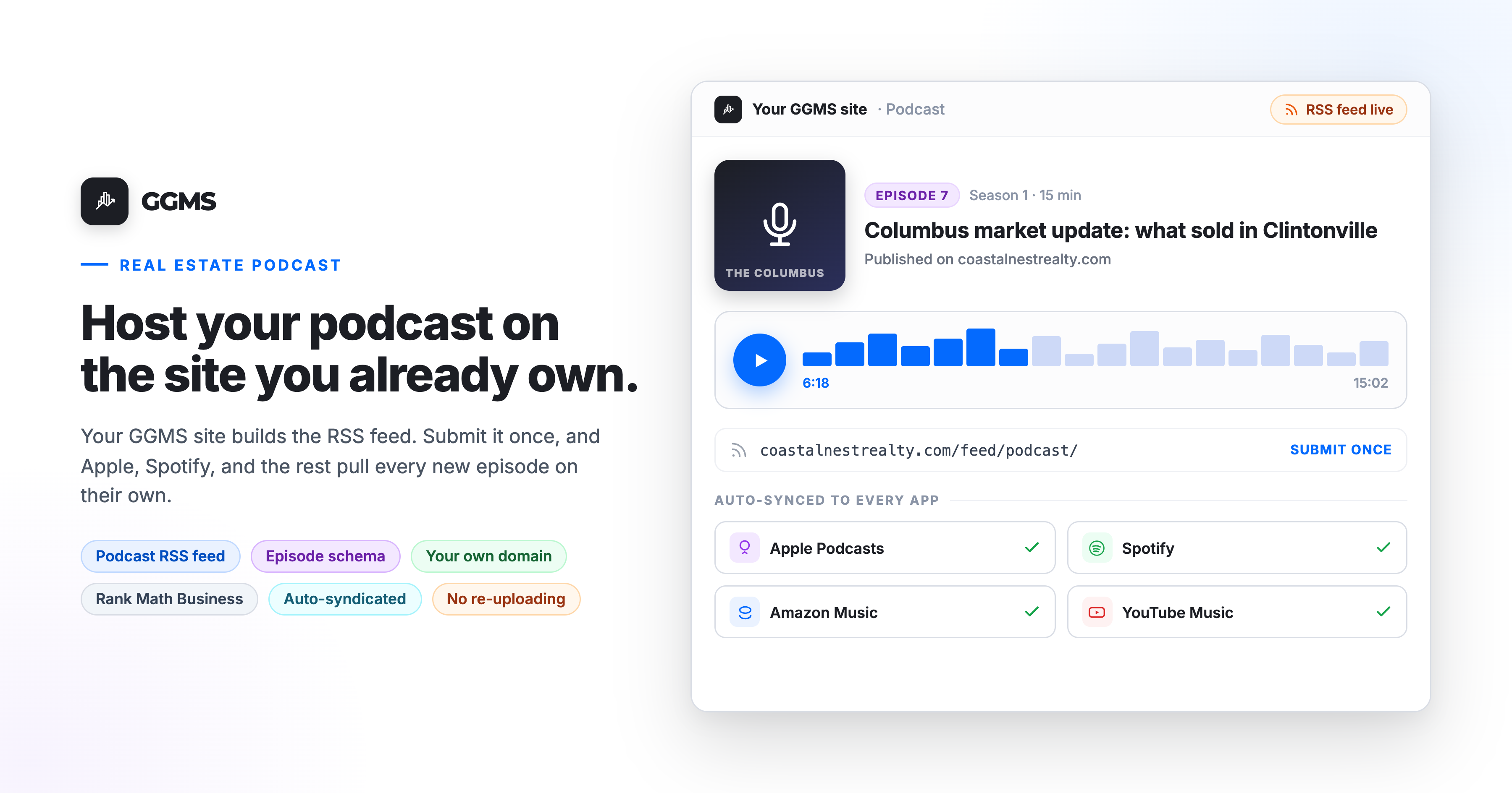 Run Your Real Estate Podcast From the Website You Already Own