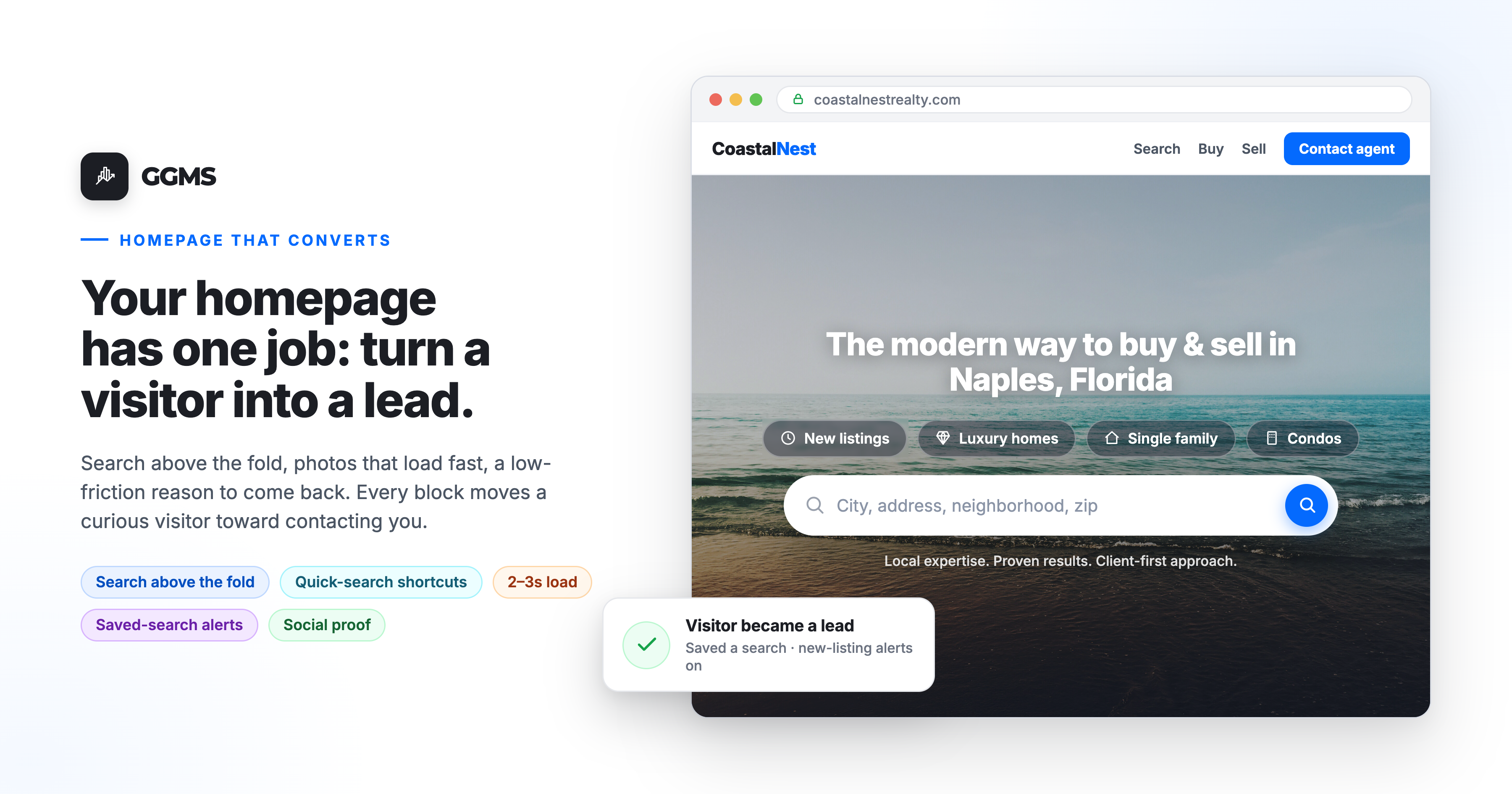 How Your Homepage Turns a Curious Visitor Into a Real Lead